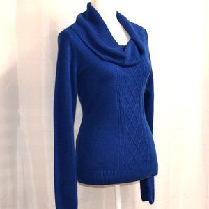 BEAUTIFUL! Carolyn Taylor Royal Blue Sweater S: L